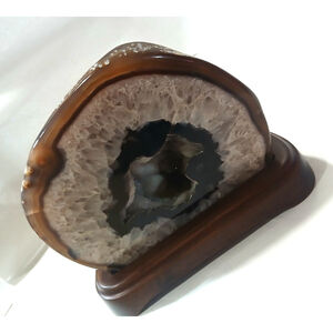 Natural Ocean Jasper Geode with Druzy Quartz and Agate Weight: 3.6 kg 8Lb